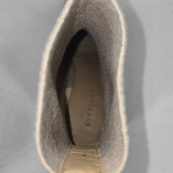 EVERLANE WOMEN'S THE GLOVE RIBBED KNIT ANKLE BOOTS BONE SIZE 7 - Picture 7 of 10